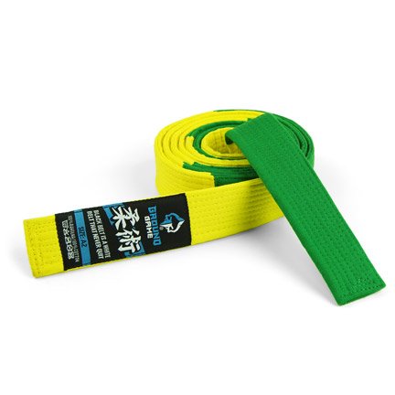 Identifikační pásek pro soutěže BJJ Ground Game zelená/žlutá 